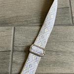 Clear crossbody bag with embroidered strap Purple Photo 3