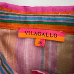 Vilagallo Louise Caicos striped button down top Pink Size undefined Photo 3