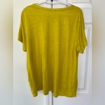 Eileen Fisher Eileen Fisher Linen Jersey Crewneck Tee in Gold Paper Size Large Organic Linen Photo 5