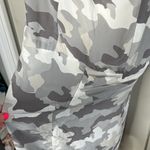 DKNY Camouflage Pure Silk Asymmetrical Tee Short camouflage Dress Sz Small ovrs Photo 4