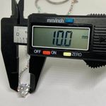 Women’s Heart Crystal Tennis ChokerNecklace Emerald Love Heart silver tone Photo 2