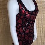Buckle BKE | Red and Black Sequined Scoop Neck Lined Tank Top Photo 3