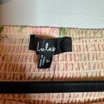 Lulus NWT  Balbina Beige Floral Smocked Drop Waist Maxi Dress Photo 4