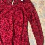 Windsor Red Lace Button Dress Photo 2