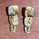 Authentic Monet 3 Tier Earrings for Pierced Ears Gold Photo 4