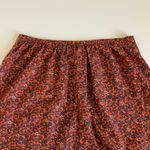 Band of Gypsies BOG Collective Orange Floral Print Button Detail Mini Skirt Photo 6