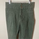 We The Free  People Jayde Cord High Rise Huntress Green Corduroy Pants Sz 31 NWT Photo 8