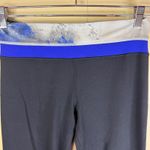 Lululemon  Groove Nulu Flare Pants Black Blue Abstract Waistband Size 6 Active Photo 1