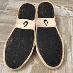 Olukai  Beige Pehuea Floral Design Leather Sneakers Photo 9