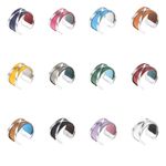 Adjustable ring with reversible color insert. Photo 1