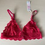 Cosabella NWT Sweet Treat Medallion Lace Bralette in scarlet red Photo 2