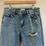 Altar'd State Distressed Jeans Womens Size 28 Raw Hem Straight Cropped High Rise Photo 1