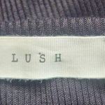 Lush Clothing Lush Black Ribbed Knit Top with Drawstring Ruching Size 3X Plus Size Black Top Photo 5