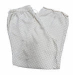 Vintage White Polka Dot Lounge Pants Rayon Elastic Waist L/XL Photo 0