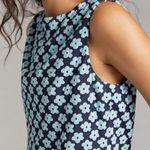 EVA FRANCO x Anthropologie Blue Floral Jacquard Top | L Size L Photo 1