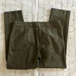 Diane Von Furstenberg  Textured Straight Leg Dress Pant in Olive Designer Size 8 Photo 6