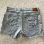Levi's  Jean Cutoff Shorts Women's 31 High Rise Stretch‎ Distressed Raw Hem Photo 7