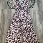 Jade X Johnny Was Karisma Jumpsuit Black and Pink with Wide Photo 1