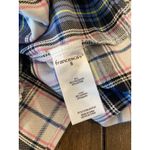 Francesca's Miami Plaid Tiered babydoll Shirt Mini Dress S Blue Photo 10