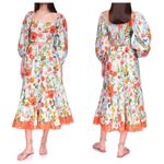 Cara Cara Chase Cotton Midi Skirt in Garden Dew Photo 1