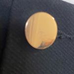 H&M Womens Black Pencil Skirt Size 2 Gold Buttons Waist 26” Classic Business Photo 5