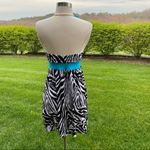 Guess  Zebra Halter Mini Dress Photo 4
