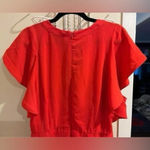 Eloquii Size 18 Red Flutter Sleeve Midi Dress Photo 6