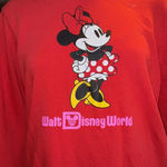 Minnie Mouse Walt Disney World Preppy Lounge Active Red Sweatshirt Top Small Photo 6