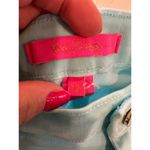 Lilly Pulitzer aqua cut off Jean short EUC size 12 summer beach Blue Photo 4