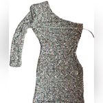 For Love & Lemons Love & Lemonade Rainbow Sequin One Shoulder Bodycon Mini Dress Size S NWT Photo 9