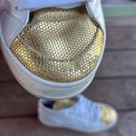 P448  Palm High Top Sneakers | White & Gold | 41 EU / 10-10.5 US Photo 15