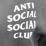 Anti Social Social Club Kkoch Black Logo Floral Graphic Hoodie Sweatshirt Top M Size M Photo 2