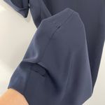 Ralph Lauren Lauren LRL Navy Blue V Neck Short Sleeve Shift Dress Size 10 Photo 7