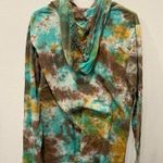 Kathmandu Imports Colorful Tie-Dye Hoodie with Mushroom Design by Kathmandu  Photo 1