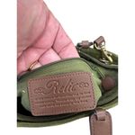 Relic  Green Suede Brown Leather Floral Handle Crossbody Bag SKU 7056 Photo 9