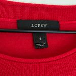 J.Crew Merino Wool Embroidery 3/4 Crewneck Sweater Red Blue Size Small Photo 4