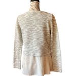 White House | Black Market Womens Grey/beige/ivory Striped Marled Pullover Sweater Blouse xs Photo 2