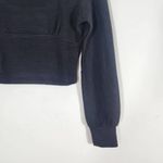 Band of Gypsies Band of the Free Black Crop Top NWT Size Small Ribbed Knit Long Sleeve Top Photo 3