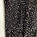 Vintage Ultra Dress New York Sleeveless Glitter Mini Shift Knit Dress Black Size M Photo 6