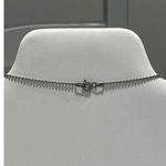 Silver‎ tone J initial charm Necklace Silver Photo 2