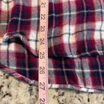 beachlunchlounge Collection Plaid Button Down Shirt Burgundy White Navy Size L Photo 5
