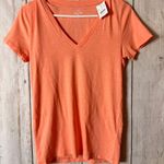 J.Crew Women's Lightweight V-Neck Short Sleeve Slub Cotton Tee Sz S NWT Photo 1