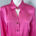 Bold Elements  Fuchsia Button Down Shirt Photo 2
