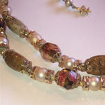 Vendome Vintage Gold Tone Shimmer Beads Beaded Double Strand Necklace Photo 11