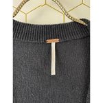 Free People  Black Ribbed Slouchy Ottoman Cardigan - Size - Small Photo 5