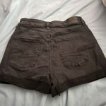 American Eagle Black Crossover Denim Shorts Photo 1