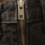 Carmar Zipper Zip Front Black Denim Jean Mini Skirt Washed Black Size 25 Photo 4
