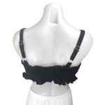 Princess Polly Black Sleeveless Ruched Ruffle Cami Camisole Tank Crop Top Size S Photo 1