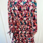 BCBGeneration Velvet Floral Mock Neck Mini Dress with Ruffles NWOT Photo 10
