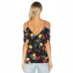 Diane Von Furstenberg  Floral Cold Shoulder Blouse | Ruffle Detail | Size Small Photo 1